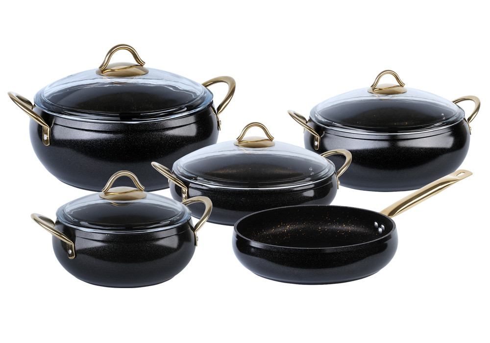 Набор посуды OMS Collection 3040-BK 9 предметов