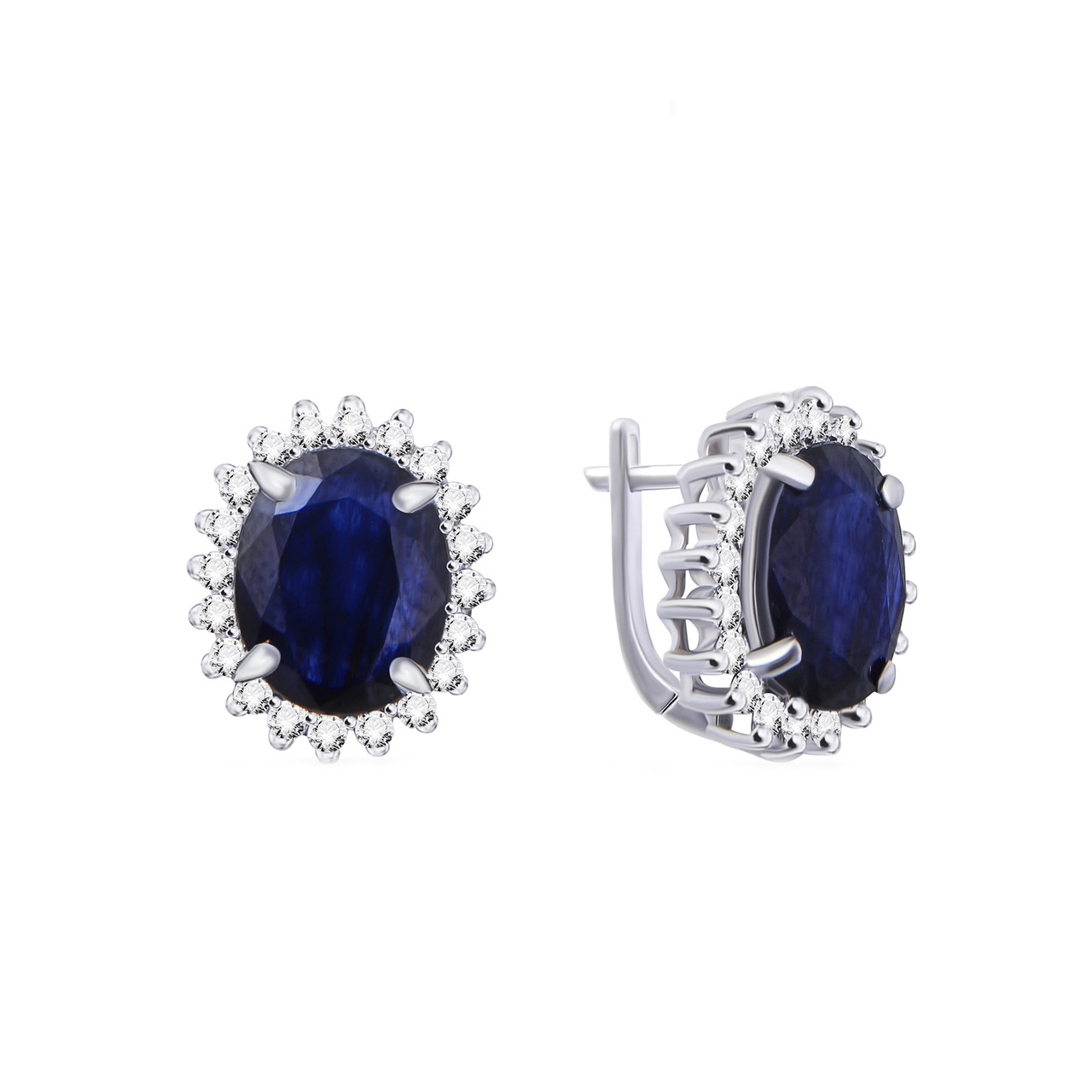 Серьги Teosa серебро с родием E-DRGR00608-SP