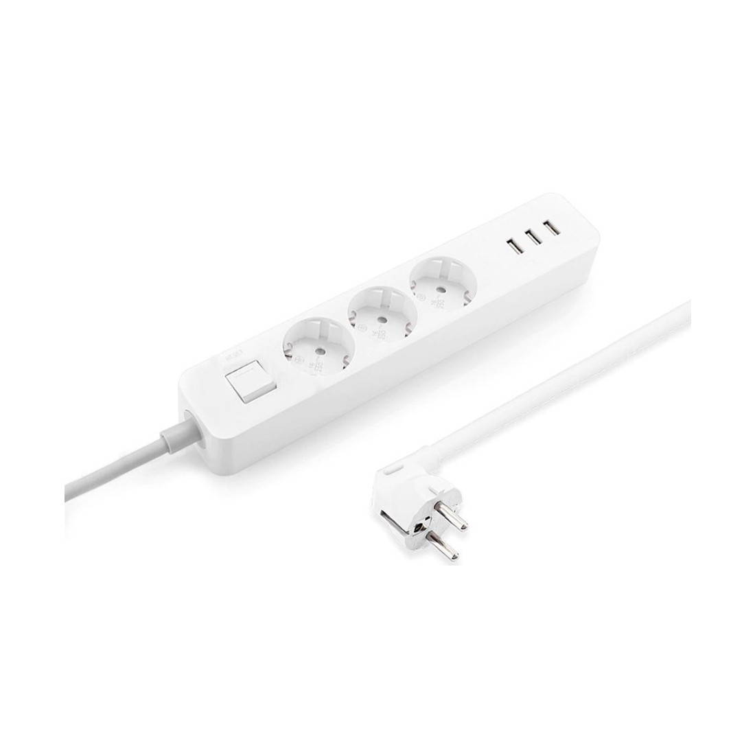 Удлинитель Xiaomi 3 розетки+3 USB EU NRB4030GL 14м. 220-240V 2A Белый