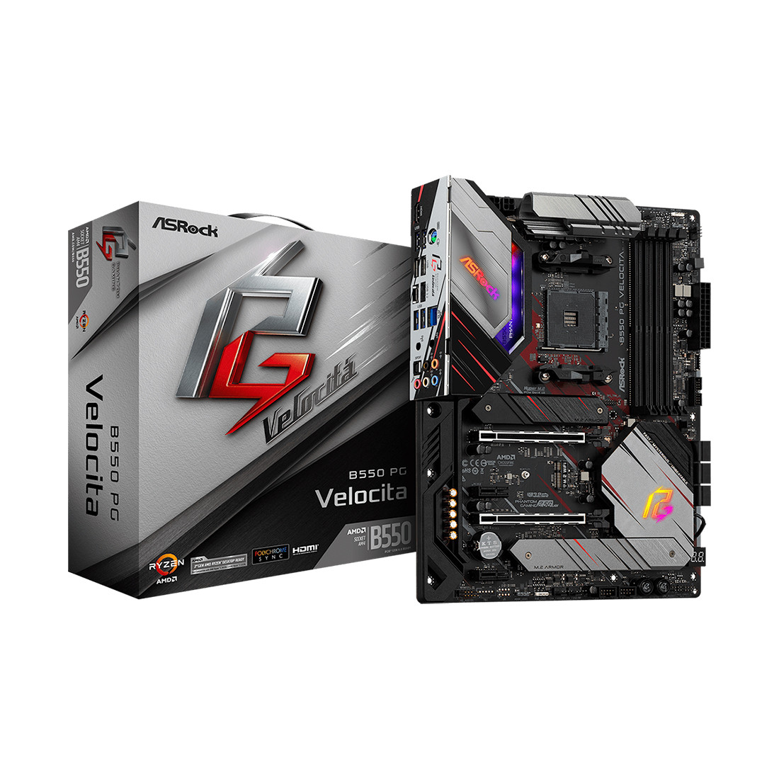 Материнская плата, ASRock, B550 PG VELOCITA (4710483931550)