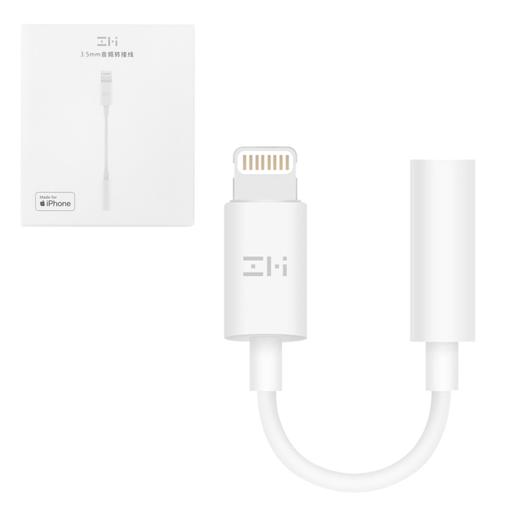 Адаптер Apple Lightning to 3,5mm Xiaomi ZMI (AL810), White