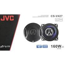 Колонки автомобильные коаксиальные JVC [Hybrid Surround + Carbon Mica Cone] (CS-V427 (10см, 4", 2-way, 160W))