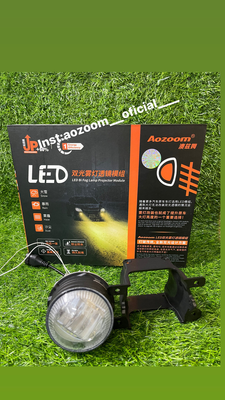 Светодиодные 3х цветные противотуманные линзы Aozoom fog lens
