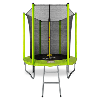 Батут ARLAND 6 ft inside с внутренней страховочной сеткой и лестницей (Light green)