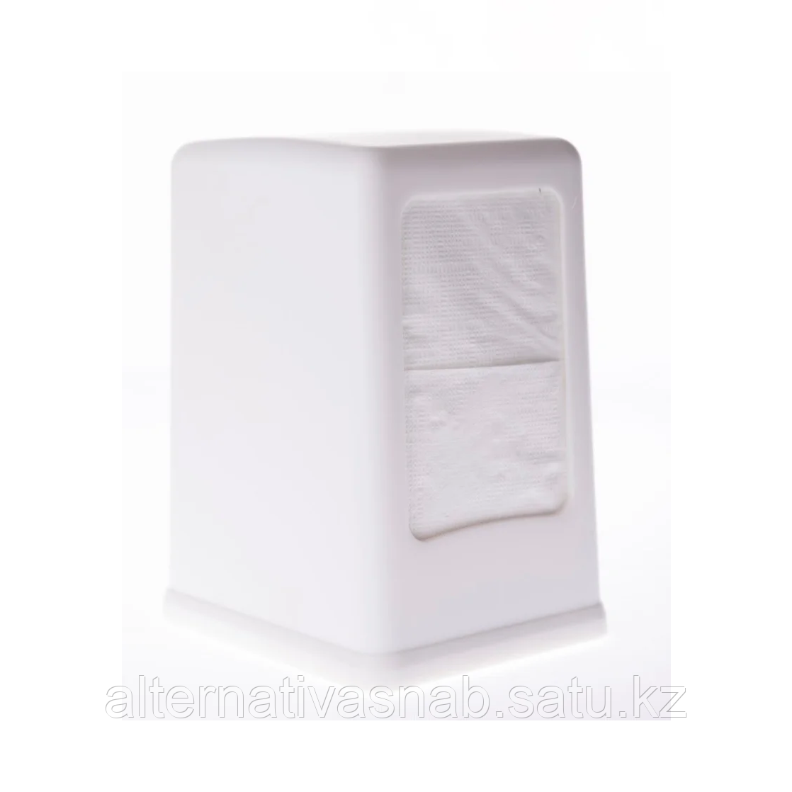 Диспенсер для салфеток настольный MAXI, пластик классический белый, вместимость 200л - фото 1 - id-p88205618