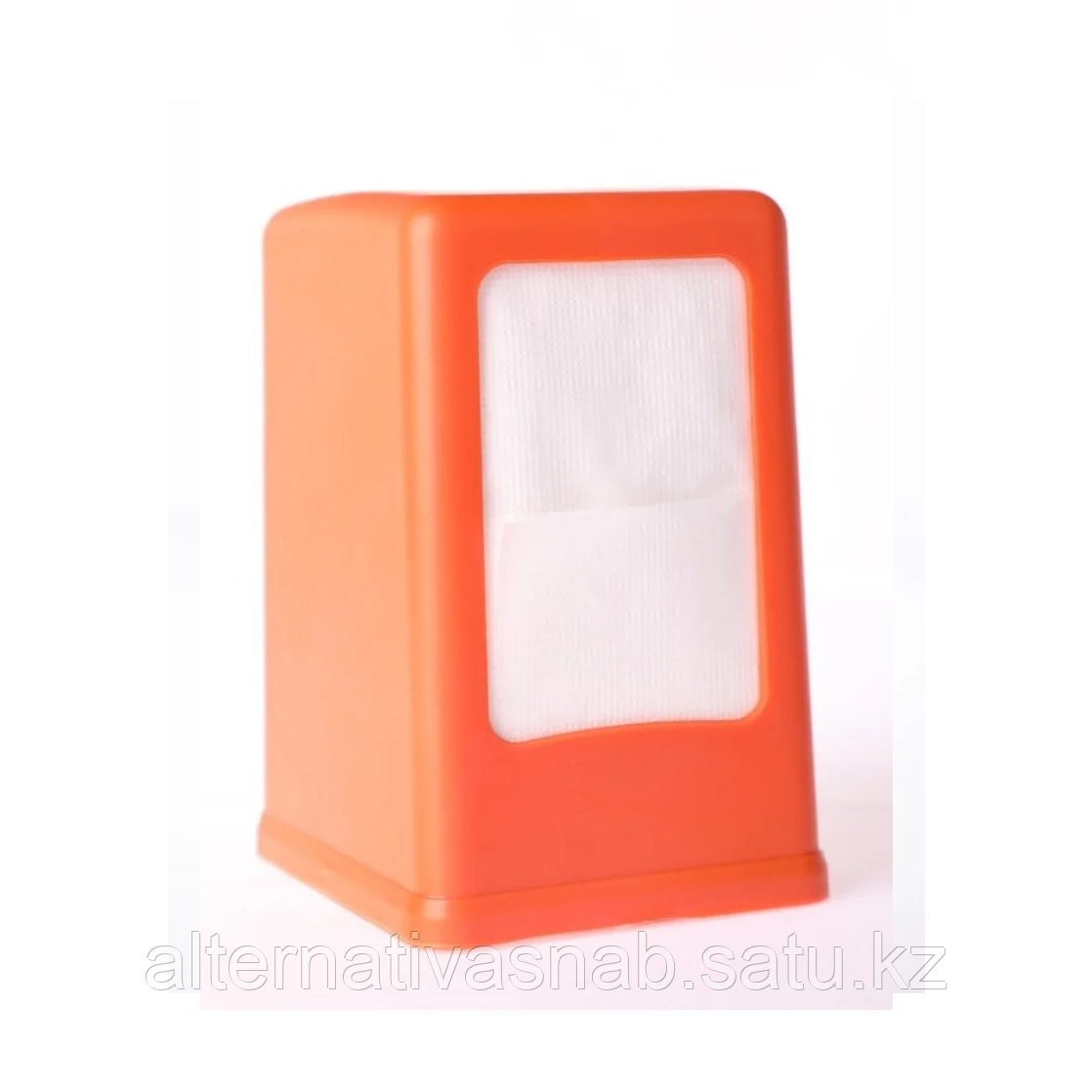 Диспенсер для салфеток настольный STANDART, пластик, цвет оранжевый - фото 1 - id-p88205671