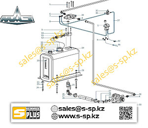 Комплект гидравлики МАЗ