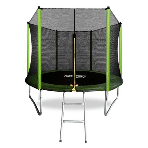 Батут ARLAND 8 ft outside с внешней страховочной сеткой и лестницей (Light green)