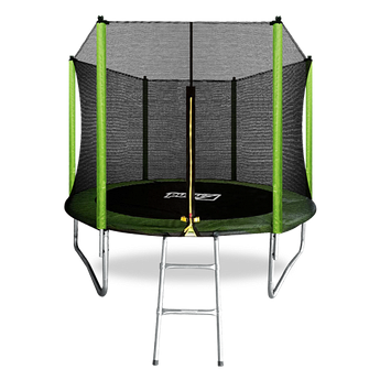 Батут ARLAND 8 ft outside с внешней страховочной сеткой и лестницей (Light green)