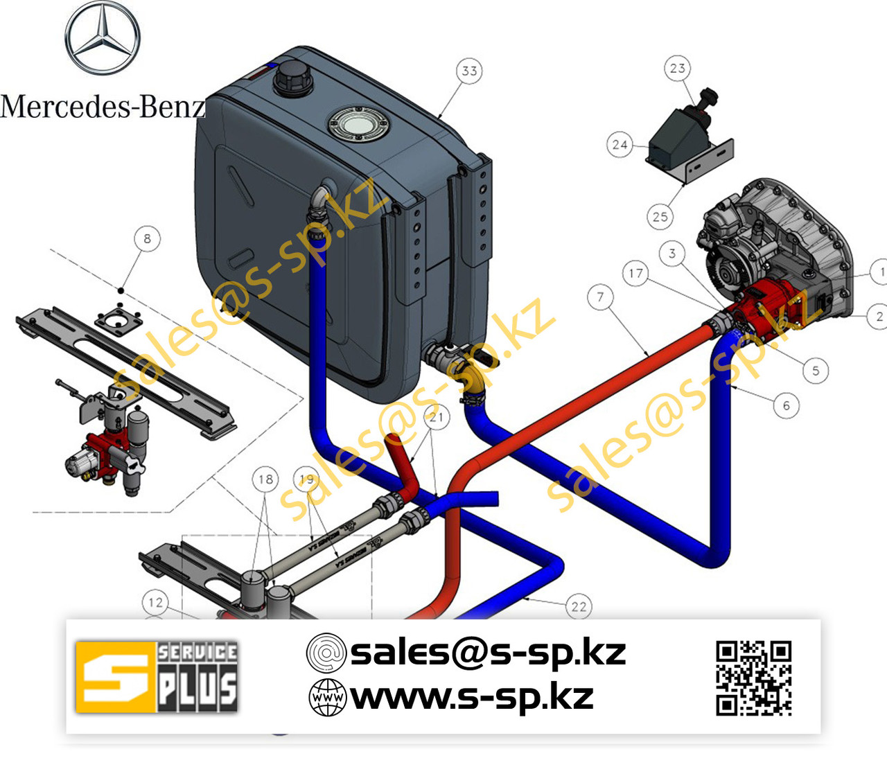 Гидравлика Mercedes - фото 1 - id-p88206215