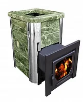 Печь банная Варвара " СКАЗКА в облицовке ЗМ " 24 м 3