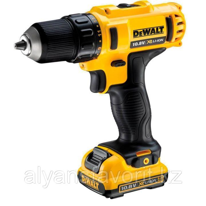 DeWalt, DCD710D2, 10,8 ВLi Аккумуляторная дрель, 2скорости,24Нм,2х2Ah - фото 1 - id-p88206309