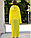 Универсальный плащ-дождевик с капюшоном на кнопках многоразовый  Eva Raincoat 00158 желтый, фото 5