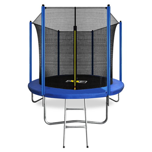 Батут ARLAND 8FT с внутренней страховочной сеткой и лестницей (Blue)