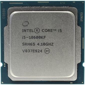 Процессор Intel Core i5-10600KF 4,1GHz (4,8GHz) 12Mb 6/12 Core Comet Lake 95W - фото 1 - id-p88208787
