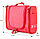 Органайзер для хранения косметики и аксессуаров складной подвесной Wosh bag красный, фото 2