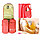 Органайзер для хранения косметики и аксессуаров складной подвесной Wosh bag красный, фото 4