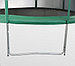 Батут ARLAND Premium 12 ft inside с внутренней страховочной сеткой и лестницей (Dark green), фото 6