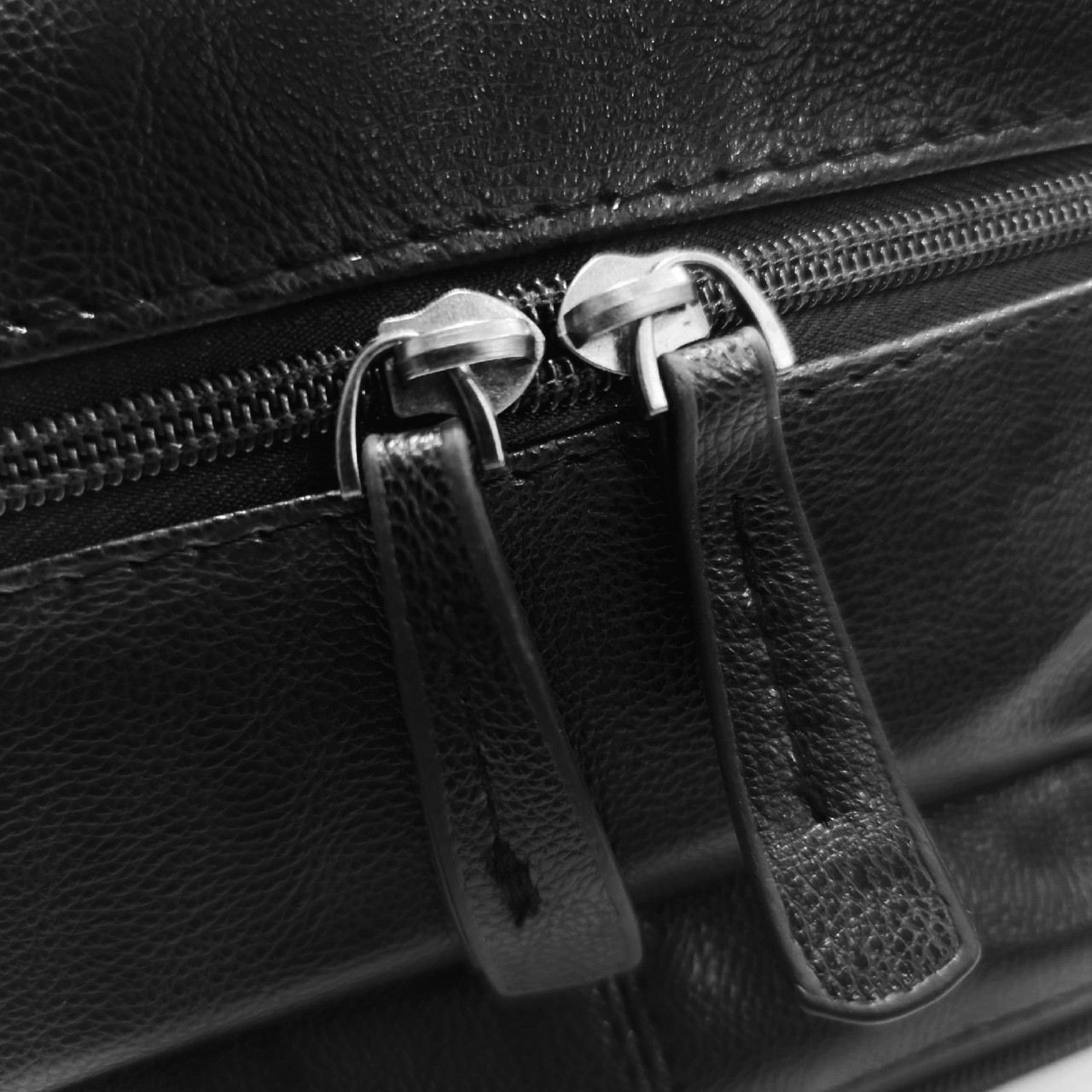 Городской рюкзак кожаный 1006 черный - фото 6 - id-p88206802