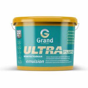 Латексно-акрилатная полуматовая краска для внутренних работ ULTRA PLUS 1.2кг