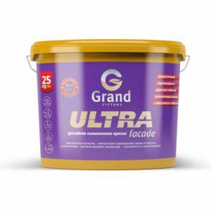 Фасадная силиконовая краска для наружных работ ULTRA Facade 15кг