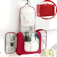 Органайзер для хранения косметики и аксессуаров складной подвесной Wosh bag красный, фото 1