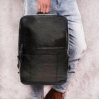Городской рюкзак кожаный 1006 черный