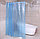 Водонепроницаемая шторка для ванной полупрозрачная 3D Shower curtain 180x180 см голубая, фото 3
