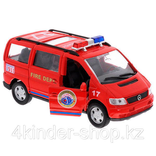 Игрушка Welly набор машин "Пожарная служба" 4 шт. - фото 2 - id-p88221741
