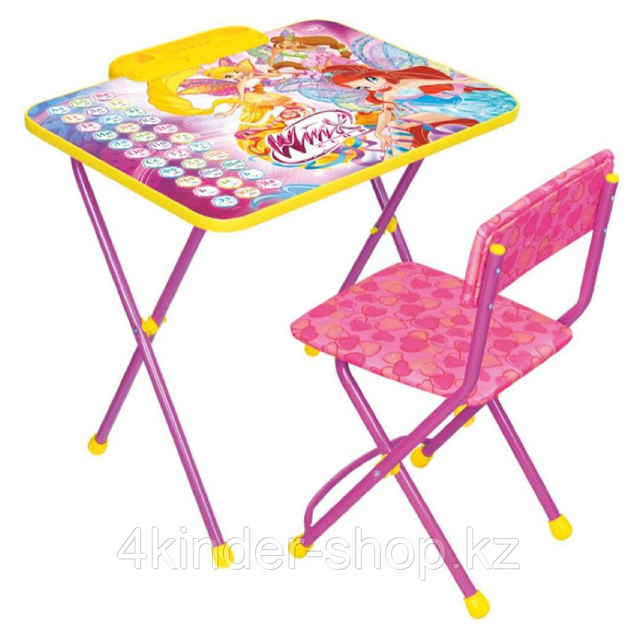 НИКА Набор мебели WINX 2 АЗБУКА (стол складн.+пенал,стул )