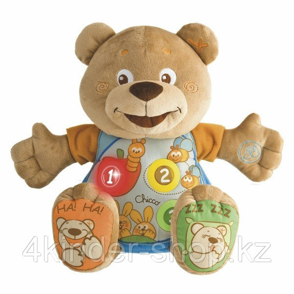 Chicco: Говорящий мишка Teddy рус./англ. 6м+