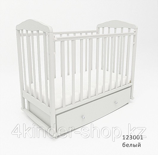 Кровать для новорожденных СКВ Березка 123001 Белый - фото 1 - id-p88222558