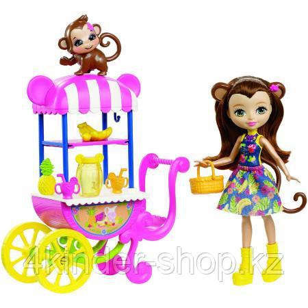 Кукла Enchantimals со зверушкой и транспортным средством FCG93