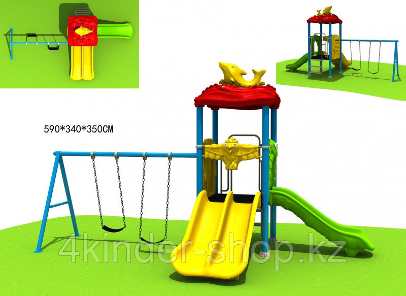 Игровой комплекс для детей Дельфин - фото 1 - id-p88223353