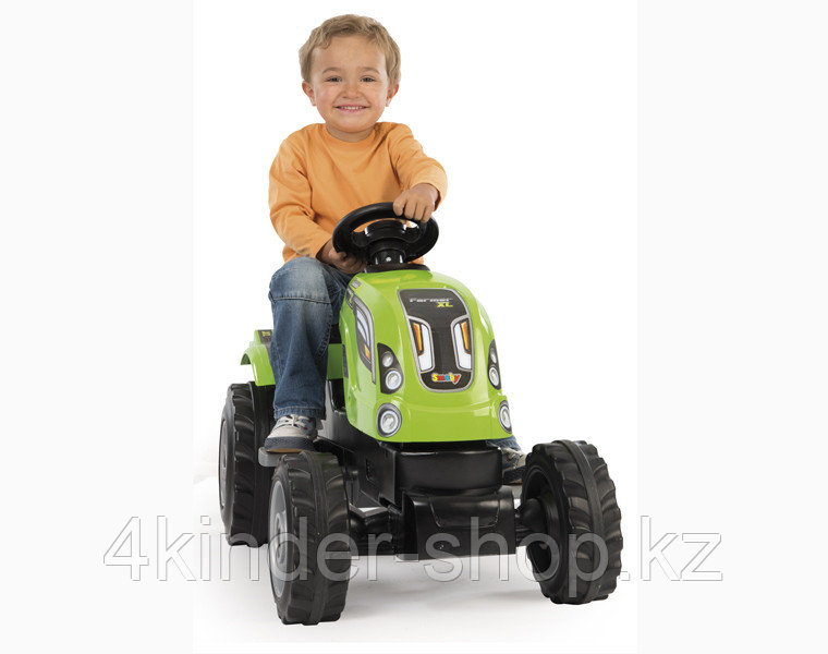 Трактор педальный с прицепом XL зеленый 710111 Smoby - фото 2 - id-p88224115