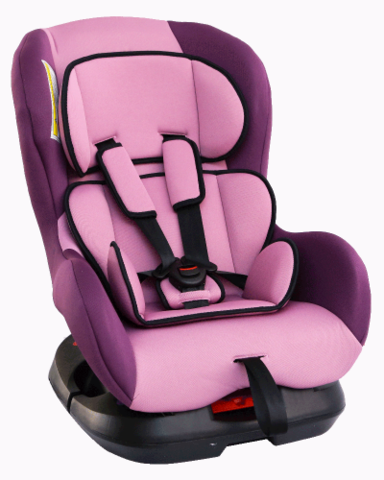 Детское автомобильное кресло SIGER "Наутилус" фиолетовый, 0-4 лет, 0-18 кг - фото 1 - id-p88224133