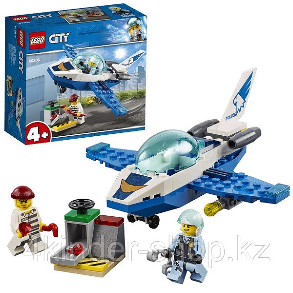 LEGO City 60206 Конструктор Лего Город Воздушная полиция: Патрульный самолёт - фото 1 - id-p88224200