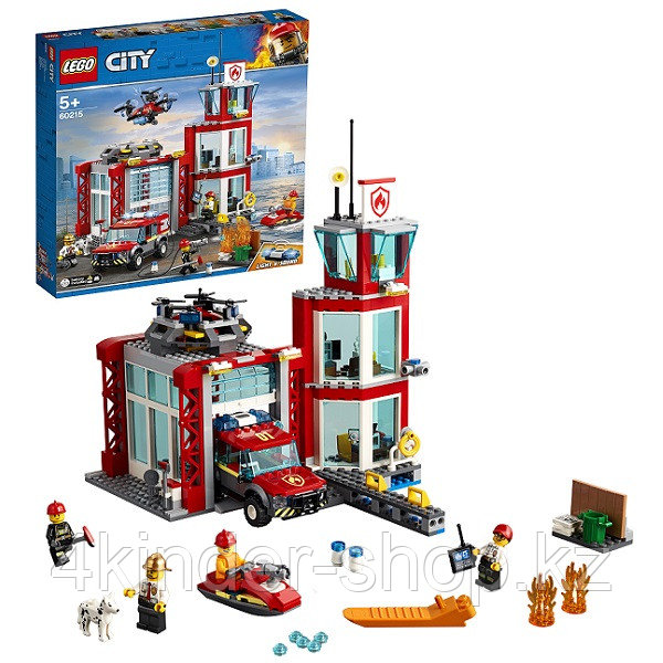 LEGO City 60215 Конструктор Лего Город Пожарные: Пожарное депо - фото 1 - id-p88224203