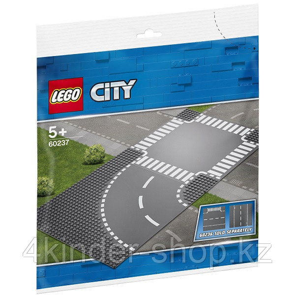 LEGO City 60237 Конструктор Лего Город Поворот и перекрёсток - фото 1 - id-p88224205