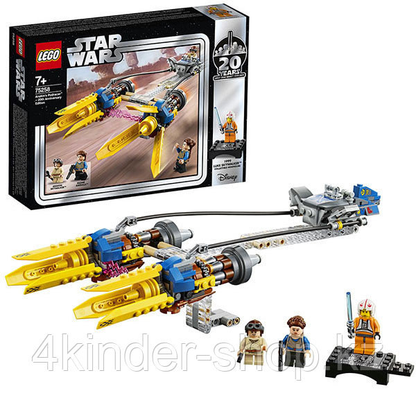 LEGO Star Wars 75258 Конструктор Лего Звездные Войны Гоночная капсула Энакина выпуск к 20-му юбилею - фото 1 - id-p88224225