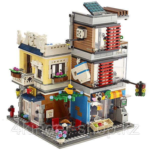 LEGO Creator 31097 Конструктор ЛЕГО Криэйтор Зоомагазин и кафе в центре города - фото 2 - id-p88224278