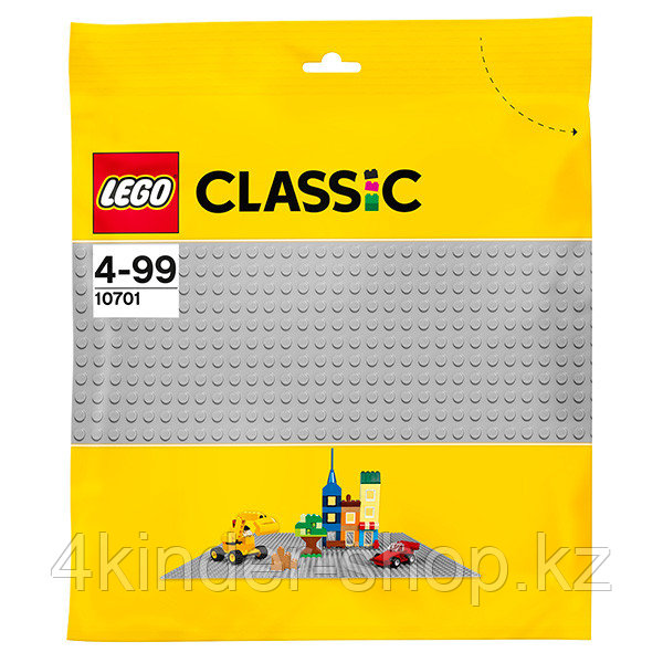 LEGO Classic 10701 Конструктор ЛЕГО Классик Строительная пластина серого цвета