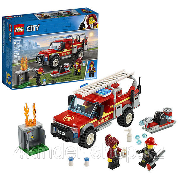 LEGO City 60231 Конструктор ЛЕГО Грузовик начальника пожарной охраны - фото 1 - id-p88224400