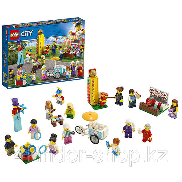 LEGO City 60234 Конструктор ЛЕГО Город Комплект минифигурок Весёлая ярмарка, фото 1