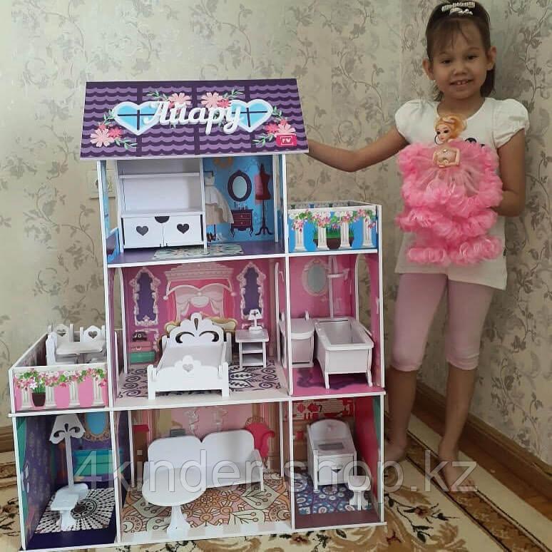 Кукольный дом с мебелью для Барби Именные домики