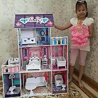 Кукольный дом с мебелью для Барби Именные домики, фото 1