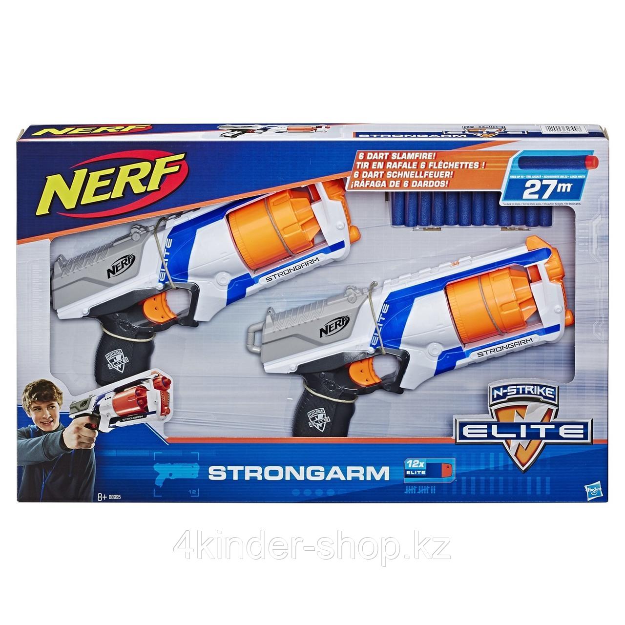 Набор игровой Nerf Стронгарм 2 бластера+12стрел B8995EU4 - фото 2 - id-p88225816