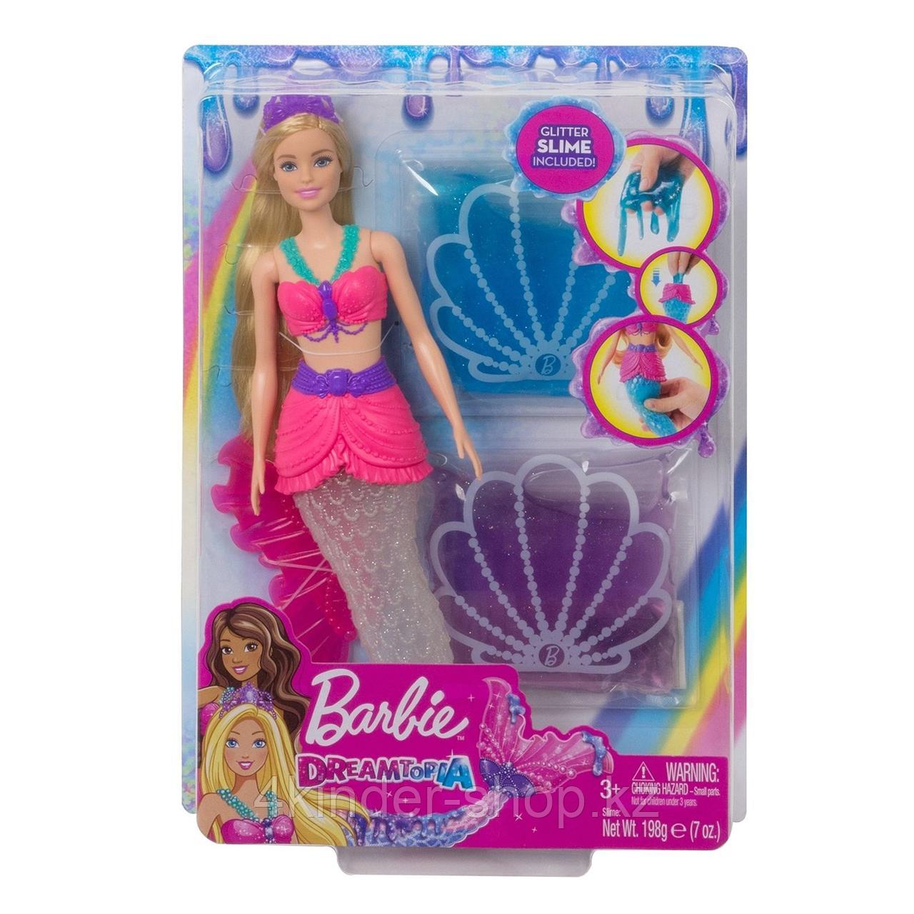 Кукла Barbie Русалочка со слаймом GKT75 - фото 2 - id-p88225951