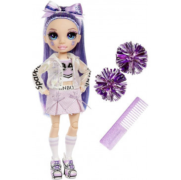 Кукла Рейнбоу Хай - Вайолет Уиллоу - Rainbow High Cheerleader Squad Violet Willow purple - фото 2 - id-p88225465