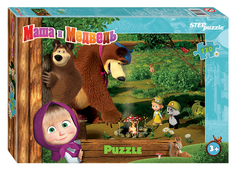 Мозаика "puzzle" 120 "Маша и Медведь - 2" (Анимаккорд) - фото 3 - id-p88226629